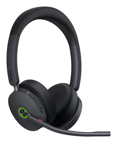 Yealink Bluetooth Dect (Wh68) Ms Headset, 4-Mic Hyrbid Anc And Noise Cancellation, Ch Base