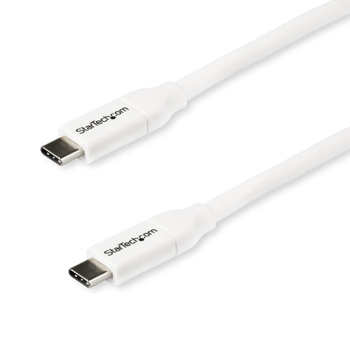 Startech 2M Usb-C To Usb-C Cable, 100W, White, 2Yr