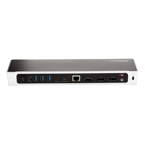 Startech Usb-C 4K Dock, Triple Display, Dp(2), Hdmi, Usb(4), Usb-C(2), 100W, Ac, 3Yr