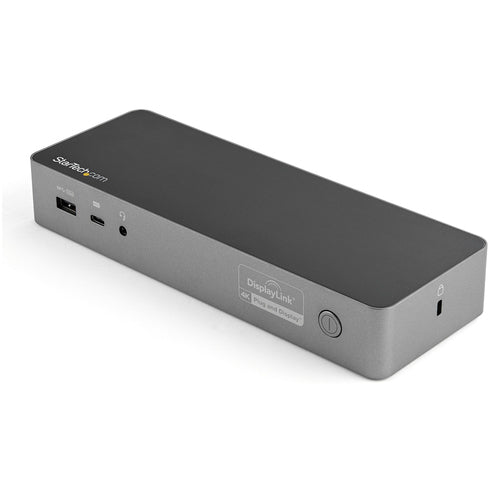 Startech Usb-C Usb-A Hybrid 4K Dock, Dual Display, Dp(2), Hdmi(2), Usb(3), 100W, 3Yr