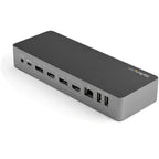Startech Usb-C Usb-A Hybrid 4K Dock, Dual Display, Dp(2), Hdmi(2), Usb(3), 100W, 3Yr