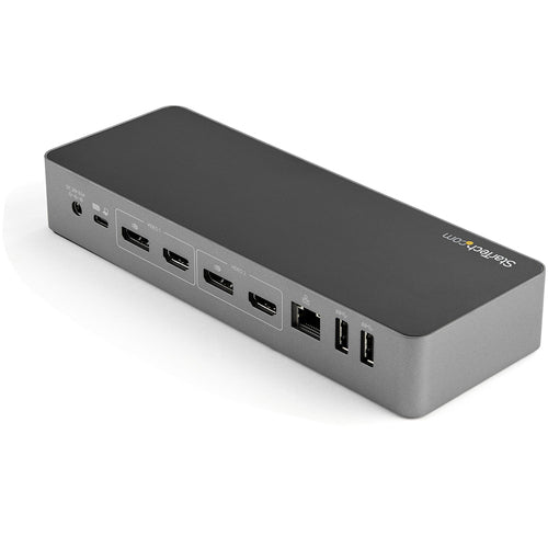 Startech Usb-C Usb-A Hybrid 4K Dock, Dual Display, Dp(2), Hdmi(2), Usb(3), 100W, 3Yr