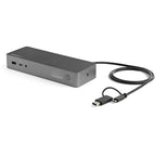 StarTech USB-C USB-A Hybrid 4K Dock, Dual Display, Dp(2), HDMI(2), USB(3), 100W