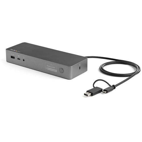 Startech Usb-C Usb-A Hybrid 4K Dock, Dual Display, Dp(2), Hdmi(2), Usb(3), 100W, 3Yr