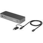 StarTech USB-C USB-A Hybrid 4K Dock, Dual Display, Dp(2), HDMI(2), USB(3), 60W