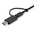 Startech Usb-C Usb-A Hybrid 4K Dock, Dual Display, Dp(2), Hdmi(2), Usb(3), 60W, 3Yr
