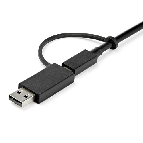 Startech Usb-C Usb-A Hybrid 4K Dock, Dual Display, Dp(2), Hdmi(2), Usb(3), 60W, 3Yr