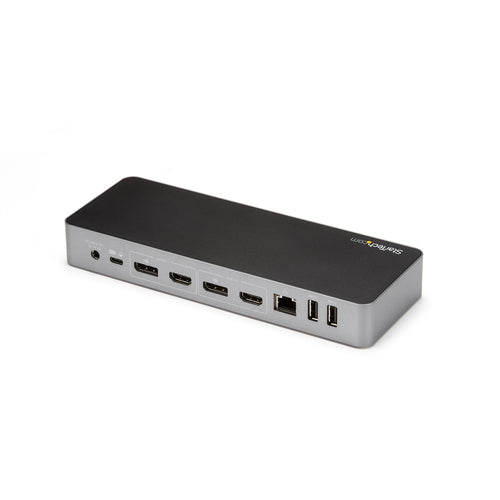 Startech Usb-C Usb-A Hybrid 4K Dock, Dual Display, Dp(2), Hdmi(2), Usb(3), 60W, 3Yr