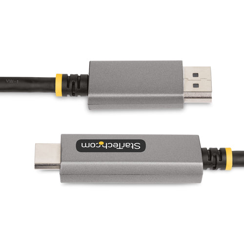 Startech 2M Dp To HDMI Adapter Cable, 8K 60Hz, 4K 144Hz, Hdr10, Dp 1.4 To HDMI 2.1 Avc, Dp