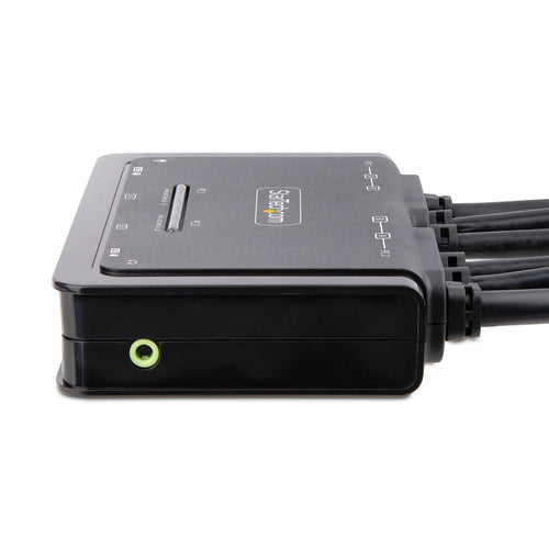 Startech 2 Port USB Dual Displayport 4K 60Hz Cable Kvm Switch W Audi