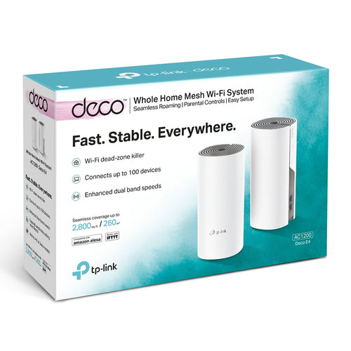 Tp-Link Deco Ac1200 Mesh Wi-Fi Dual-Band System, 10/100(2), 2-Pack, 3Yr