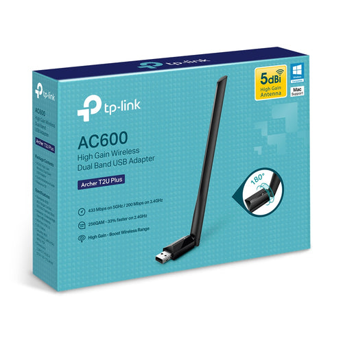 Tp-Link Archer Ac600 Wi-Fi Dual-Band USB Adapter, High Gain, 3Yr