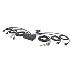 2-Port USB Dual HDMI 4K 60Hz Cable KVM Switch W/ Audio