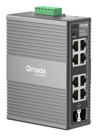Tp-Link Omada 8-Prt Indust Managed Gigabit Switch, Gbe(6), Sfp Combo(2), 5Yr