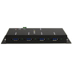 Startech 4 Port USB 3.0 Hub, Industrial, Metal, Esd Protection, Mount, 2Yr