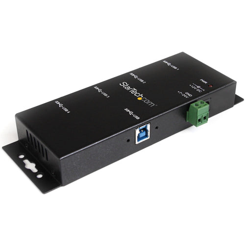 Startech 4 Port USB 3.0 Hub, Industrial, Metal, Esd Protection, Mount, 2Yr