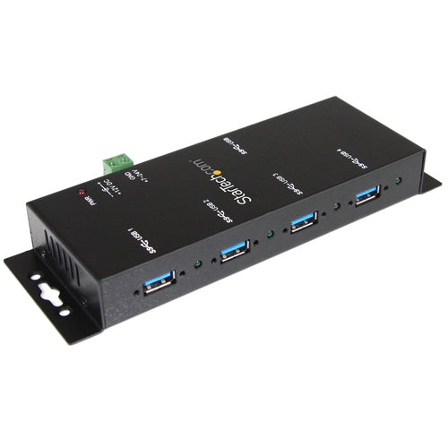 Startech 4 Port USB 3.0 Hub, Industrial, Metal, Esd Protection, Mount, 2Yr