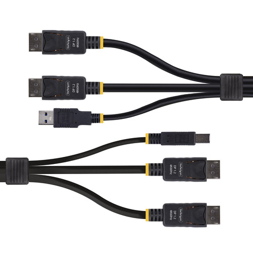 Startech 6Ft (1.8M) Dual-Displayport And USB 5Gbps Kvm Cable, 2 Yr
