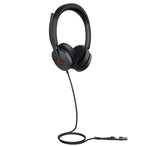 Yealink Wired (Uh48) Ms Stereoactive Noise Cancelling Headset With C To A Adapter