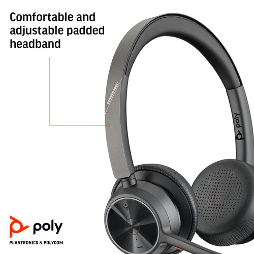 HP Poly Voyager 4320 Oth Wireless Uc Stereo Headset, Bt700 Dongle , Usb-C