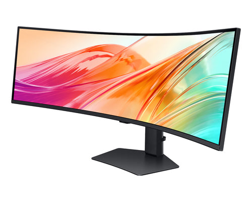 Samsung 49" Curve (32:9) Dqhd Va Monitor, Dp, Hdmi(2), Usb-C, Usb(3), Lan, H/Adj, Vesa, 3Y