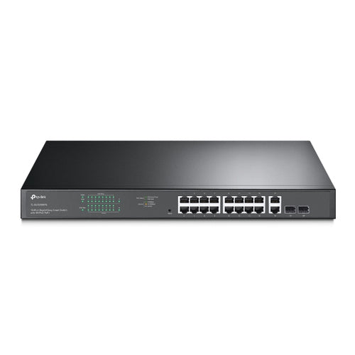 Tp-Link 16-Port Easy Smart Gigabit Switch, Poe+(16), Sfp(2), 250W, Metal Case, 5Yr