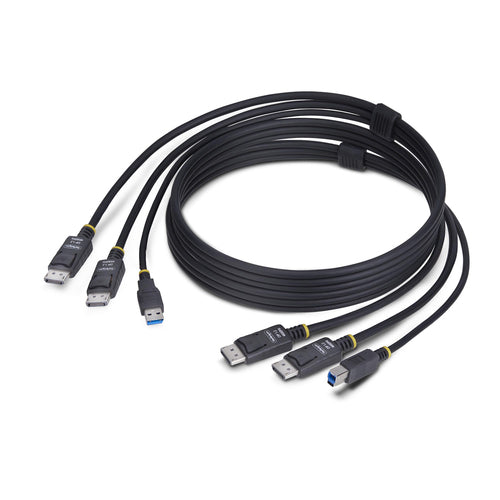 Startech 6Ft (1.8M) Dual-Displayport And USB 5Gbps Kvm Cable, 2 Yr