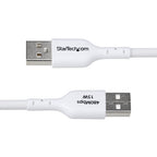 Startech USB A To C Cable M M 3M USB 2 0 White 15W