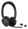 Yealink Wireless (Bh74) Uc Stereo Bluetooth Anc Headset, Bt51 Dngle, Black, C To A Adapter