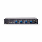 Startech 4-Port Km Switch With Mouse Switching, USB Switch For Keyboard/Mouse, 3.5Mm/Usb A