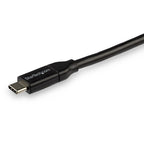 Startech 3M Usb-C 2.0 Cable, 5A Pd, TB 3 Compatible, Black, 2Yr