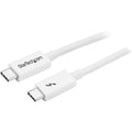 Startech 1M T/Bolt3 Cable, 20Gbps, 100W Pd, White, 2Yr