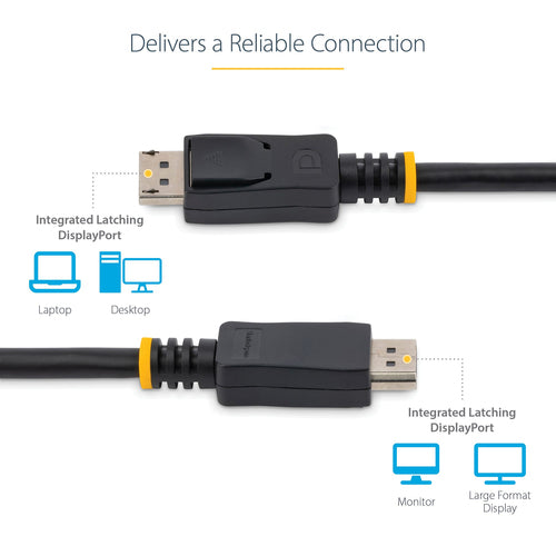 Startech 1M Display1.2 Cable With Latch, 4K, Support Dpcp, Hdcp, Multi Stream, Ltw