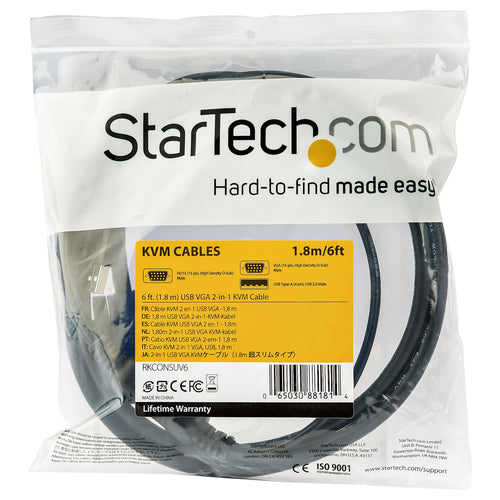 Startech 15 Ft Rkcons Series USB Kvm Cable