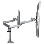 Startech Dual Monitor Desk Mount <30", <8Kg, Full Motion, Vesa, H/Adj, Silver, 10Yr