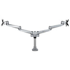 Startech Dual Monitor Desk Mount <30", <8Kg, Full Motion, Vesa, H/Adj, Silver, 10Yr