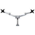 Startech Dual Monitor Desk Mount <30", <8Kg, Full Motion, Vesa, H/Adj, Silver, 10Yr