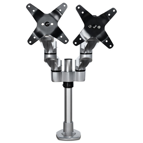 Startech Dual Monitor Desk Mount <30", <8Kg, Full Motion, Vesa, H/Adj, Silver, 10Yr