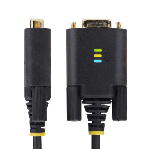 Startech 13Ft (4M) 2-Port USB To Serial Adapter Cable, Interchangeable Db9 Screws/Nuts, Co