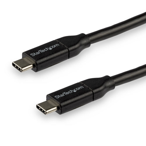 Startech 3M Usb-C 2.0 Cable, 5A Pd, TB 3 Compatible, Black, 2Yr
