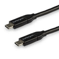 Startech 3M Usb-C 2.0 Cable, 5A Pd, TB 3 Compatible, Black, 2Yr