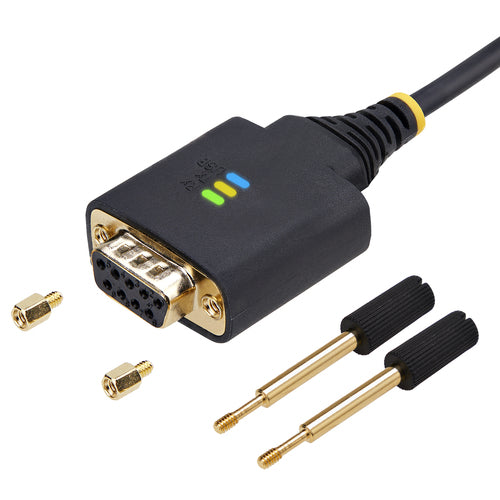 Startech 6.6Ft (2M) USB To Null Modem Serial Adapter Cable, Com Retention, Ftdi, Usb-A To