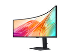 Samsung 49" Curve (32:9) Dqhd Va Monitor, Dp, Hdmi(2), Usb-C, Usb(3), Lan, H/Adj, Vesa, 3Y