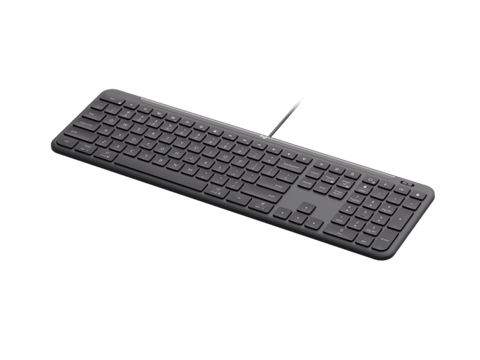 Logitech K620, Wired Kb, USB-C, Graphite, USB Adaptor Sold Separately