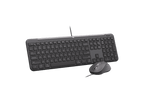 Logitech Mk620, Slim Wired Kb/Mouse Combo For Business USB-C, Graphite