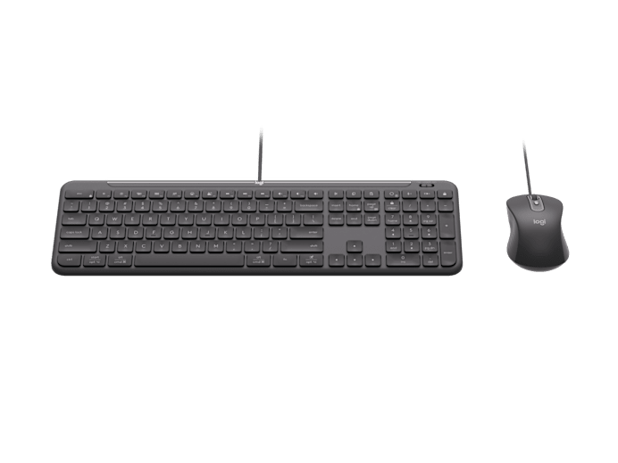 Logitech Mk620, Slim Wired Kb/Mouse Combo For Business USB-C, Graphite