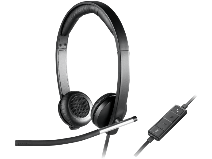 Logitech H650E Wired USB Stereo Headset, Noise Cancelling