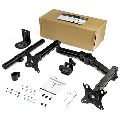 Startech Dual Monitor Desk Mount, Up To 32", Articulating, H/Adj, Vesa, 5Yr