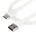 Startech 1M Usb2.0 To Usb-C Cable, Durable, 60W Power Passthrough, White, Ltw