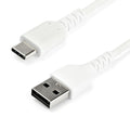 Startech 1M Usb2.0 To Usb-C Cable, Durable, 60W Power Passthrough, White, Ltw